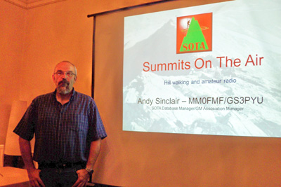 Wednesday 11th Sept 2013 – “SOTA” – Presidential Address by Andy Sinclair MM0FMF