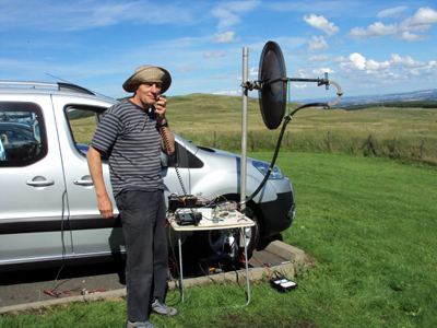 4th Aug 2013 3cm Portable Operations by Pete GM4BYF/P & Brian GM8BJF/P